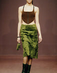 PRADA FW2004 Persian Lamb Skirt S/M