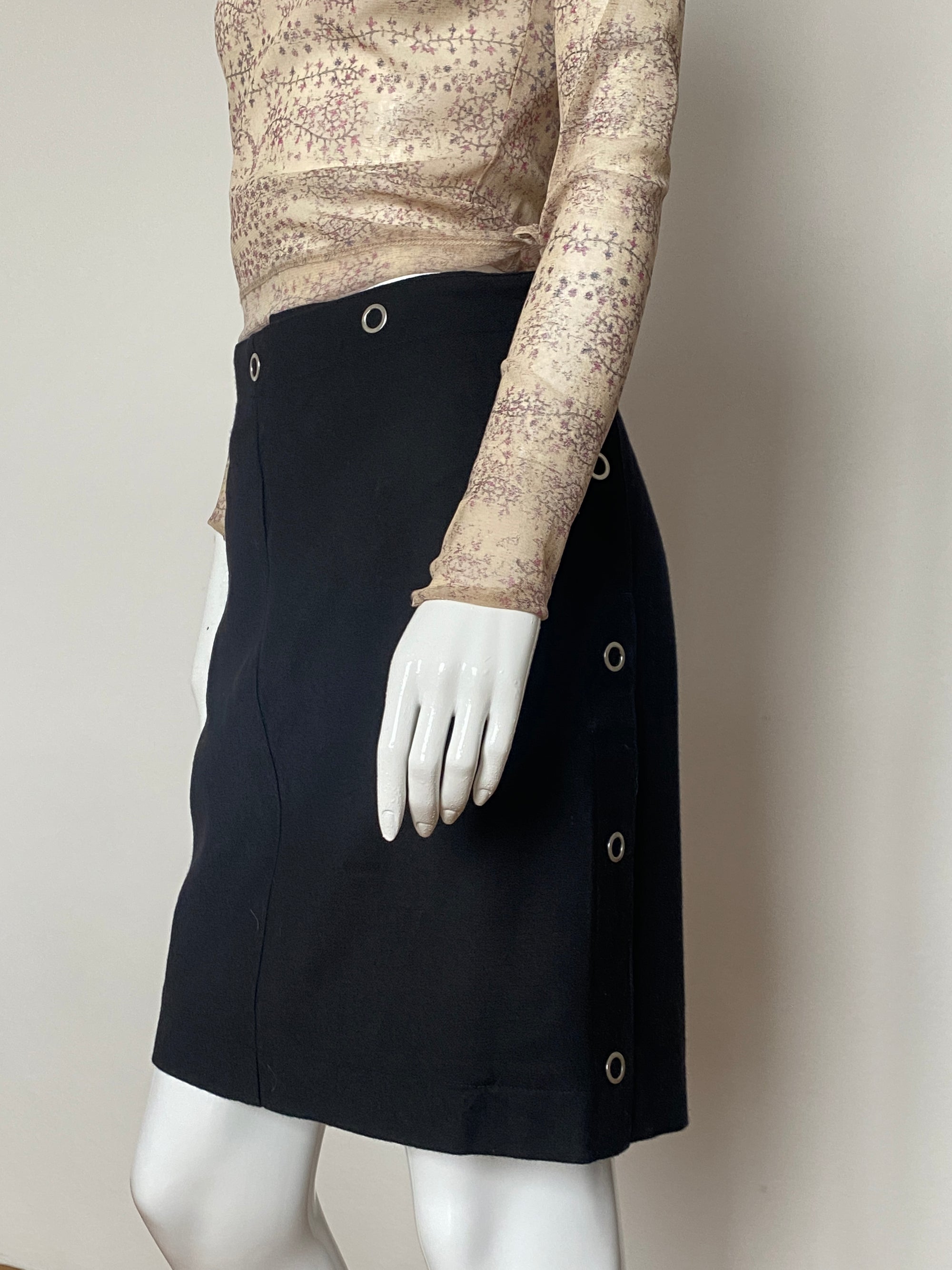 MAISON MARTIN MARGIELA Wool Skirt M