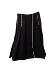 JEAN PAUL GAULTIER Silver Appliqué Skirt M