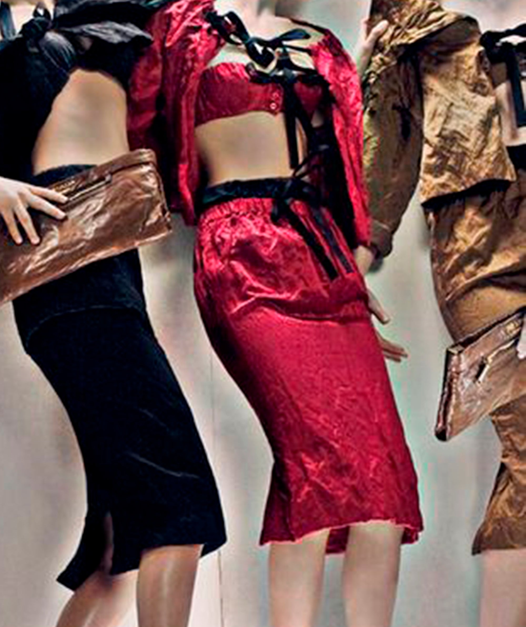 PRADA SS 2009 Carmine Mini Skirt S