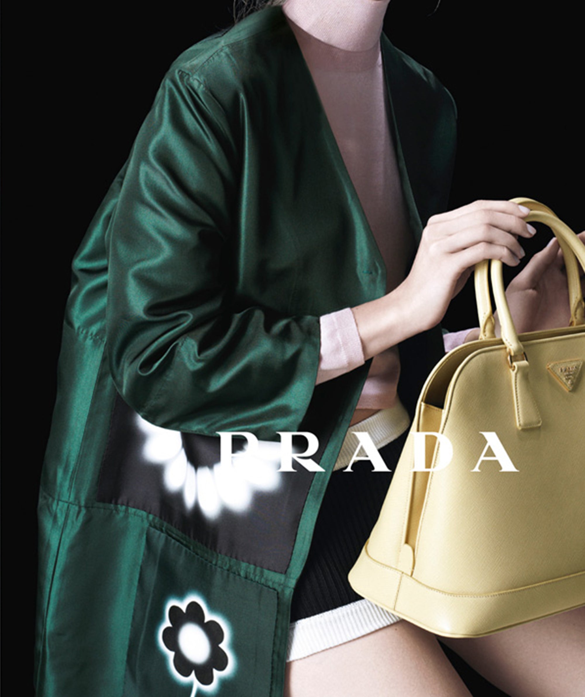 PRADA SS2013 Silk Flower Skirt S