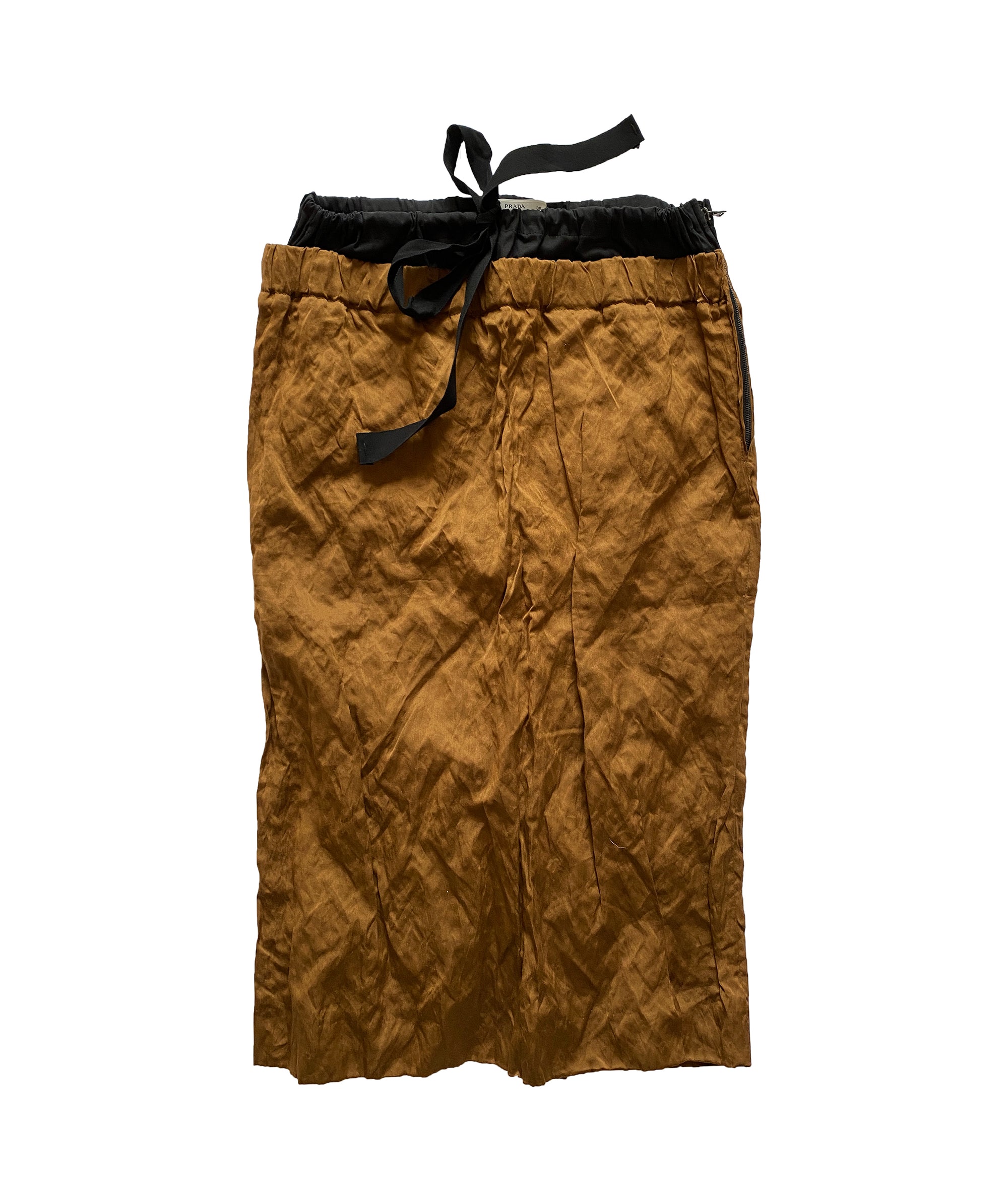 PRADA SS2009 Bronze Pencil Skirt XS