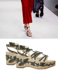 PRADA SS1997 Leaf Platforms 36.5