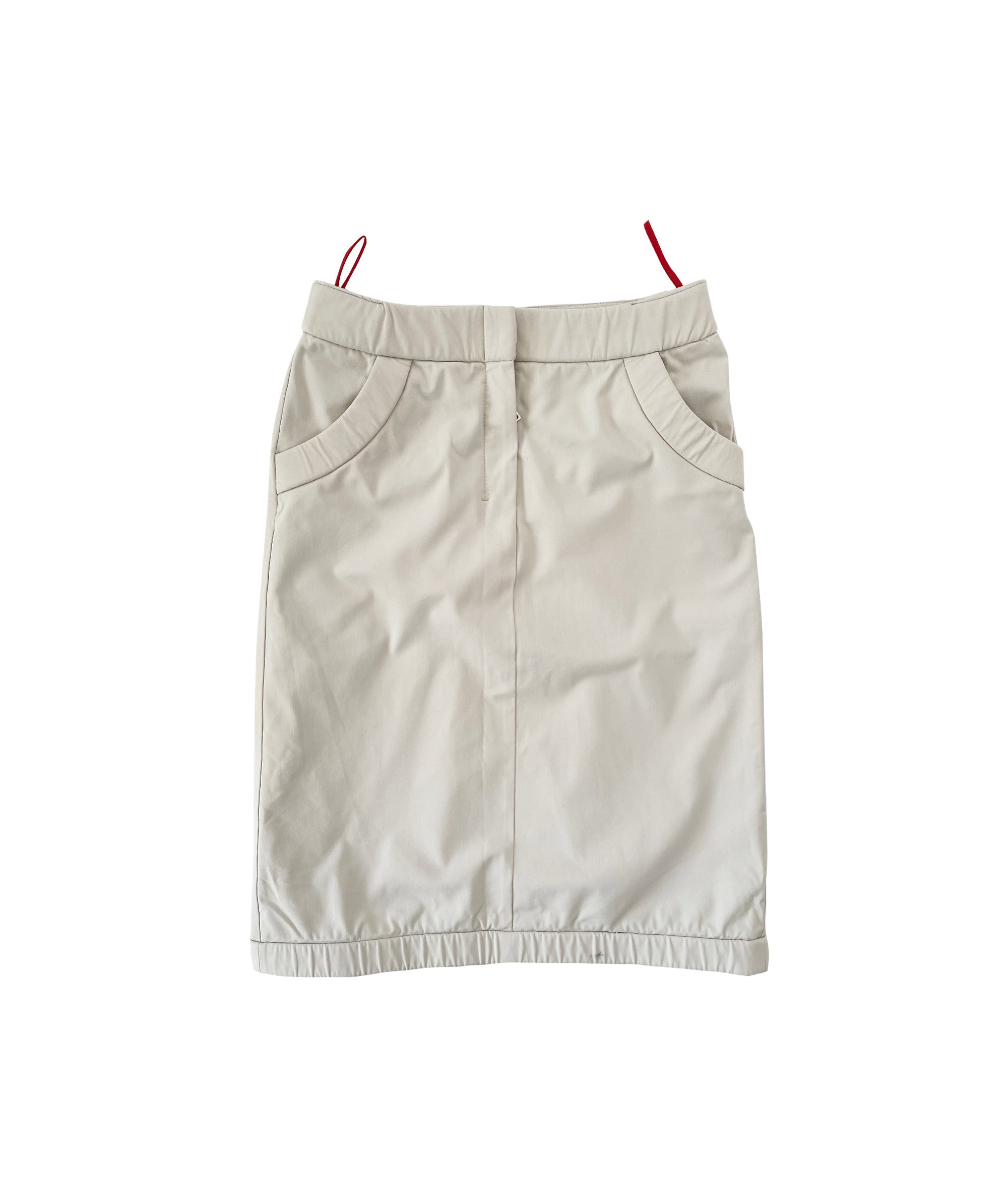 PRADA Off White Nylon Skirt