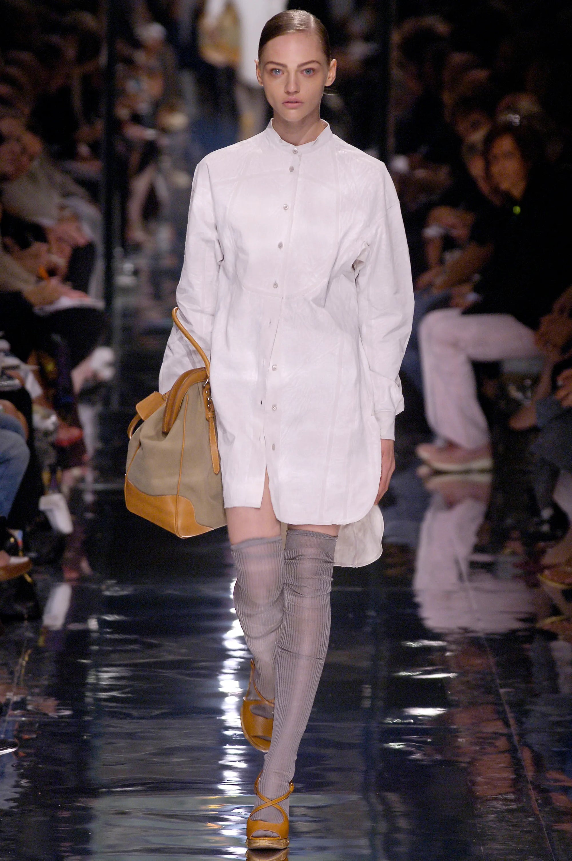 PRADA FW2006 Vitello Daino Antik Leather Tote Bag