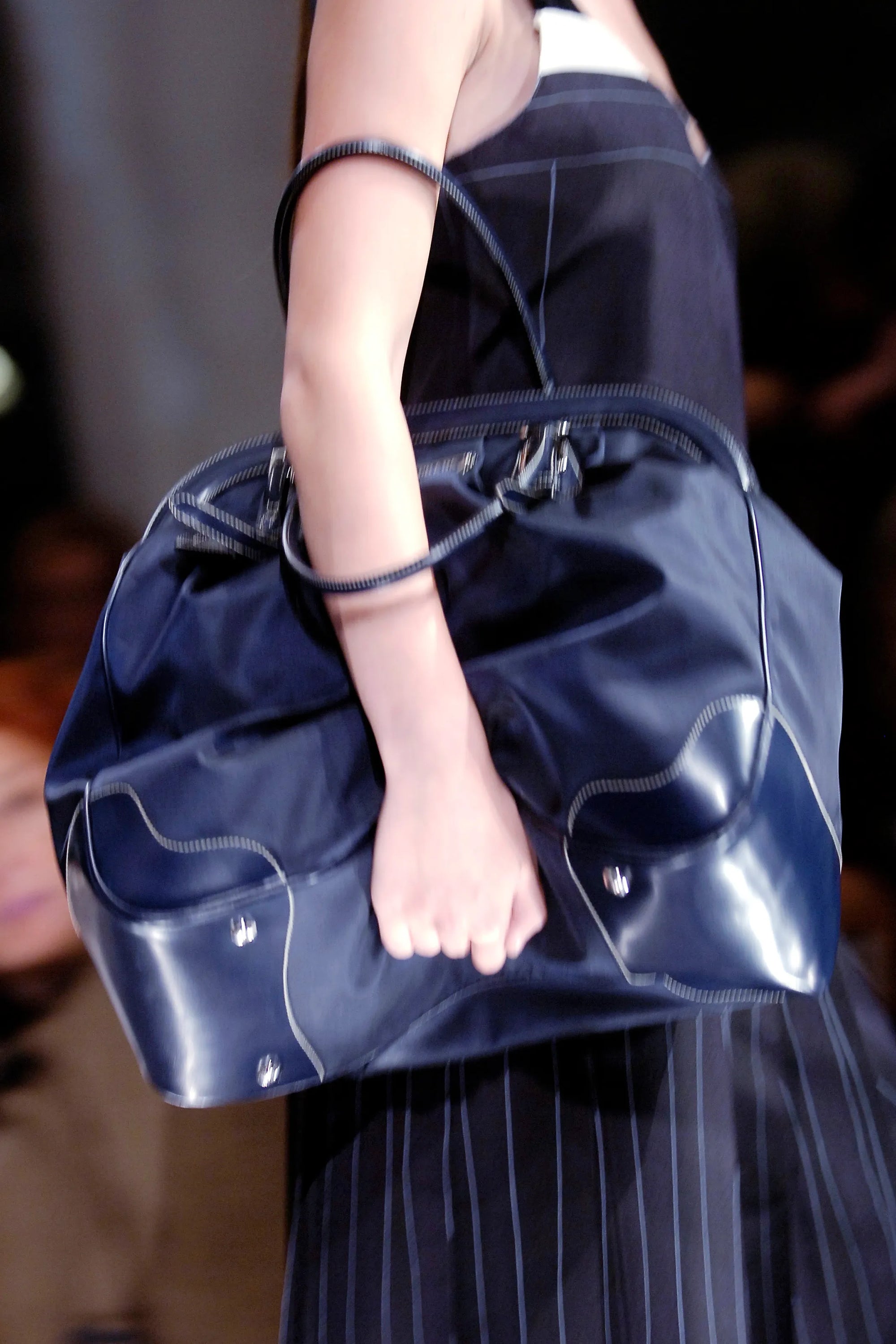 PRADA FW2006 Vitello Daino Antik Leather Tote Bag