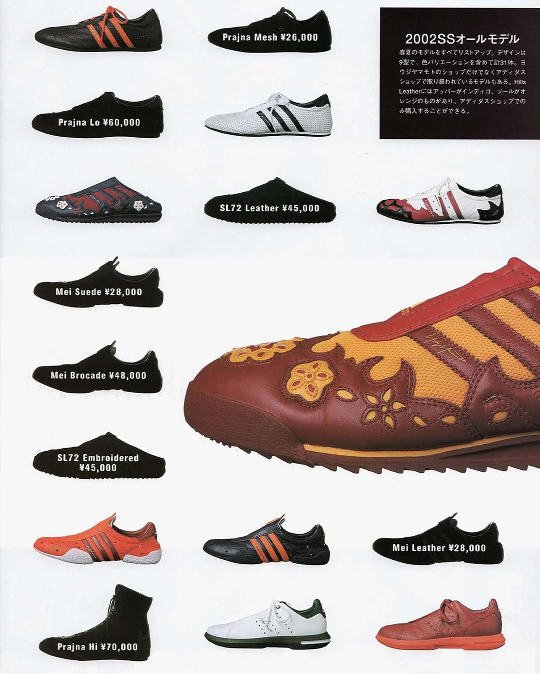 YOHJI YAMAMOTO x Y-3 SS2002 Prajna Sneakers 39