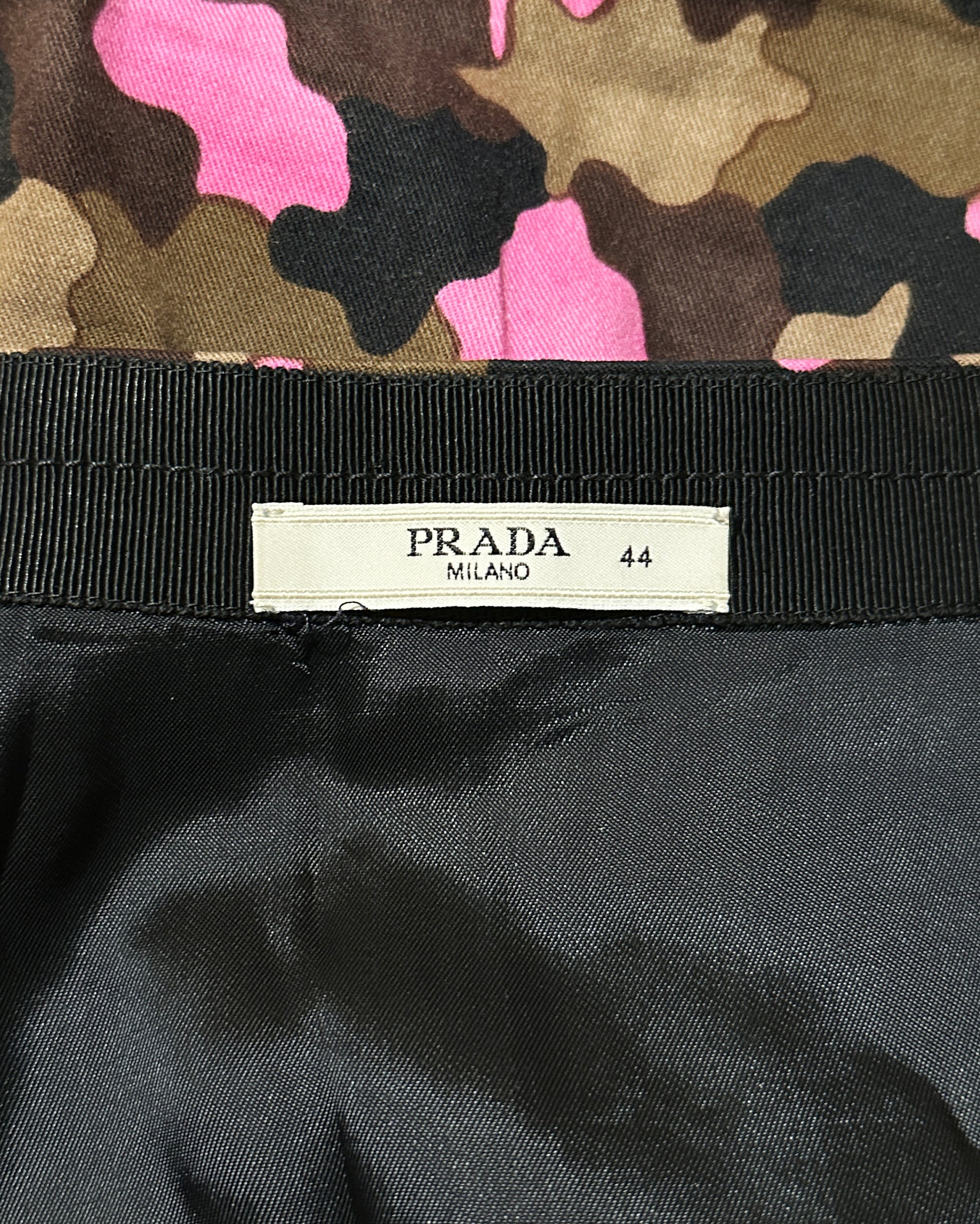 PRADA Pre-Fall2010 Pink Camo Skirt M