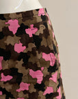 PRADA Pre-Fall2010 Pink Camo Skirt M