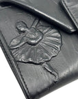 HIROKO HAYASHI Embossed Leather Ballerina Wallet