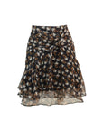 Silk Portrait Skirt M