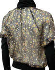 Sheer Silk Printed Blouse S/M