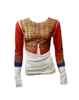 Military Hussar Illusion Top S