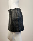 ALBERTA FEREETTI Leather Mini Skirt S