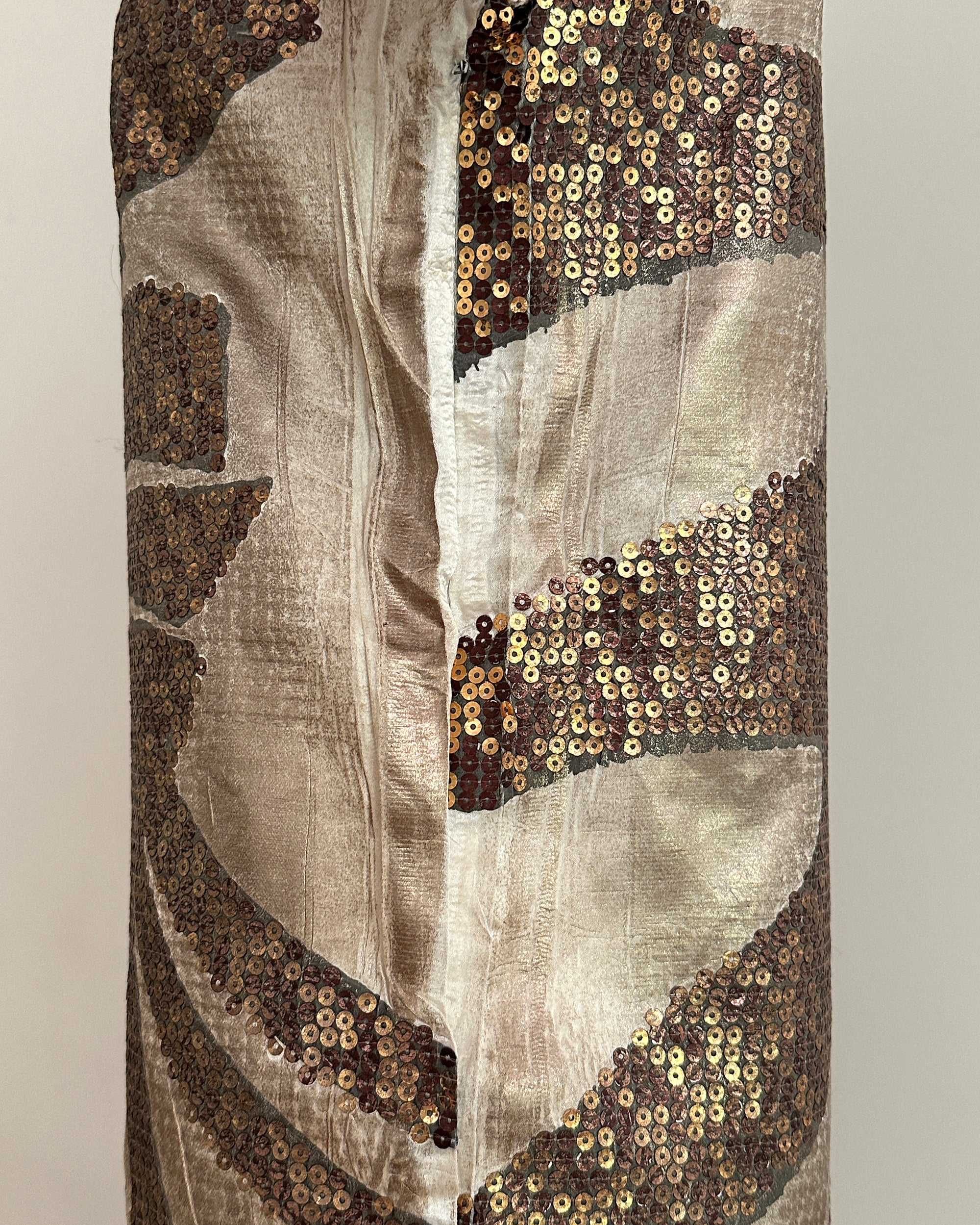 Bronze Butterfly Sequin Mini Dress