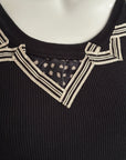 ANTONIO MARRAS Black Applique Tank Top XS