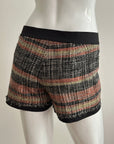 Tweed Sequin-Trimmed Shorts