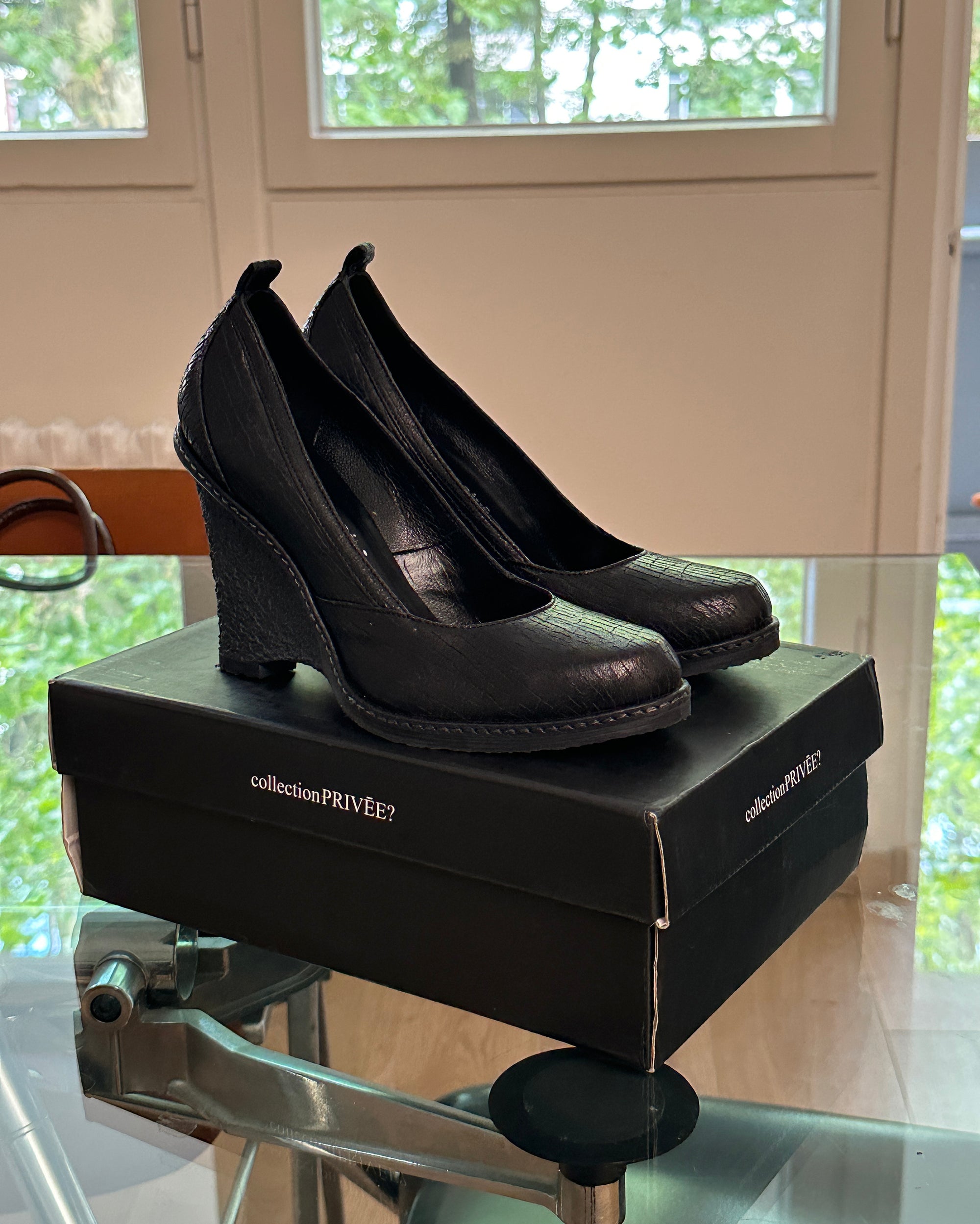 COLLECTION PRIVÈE Black Wedges 38