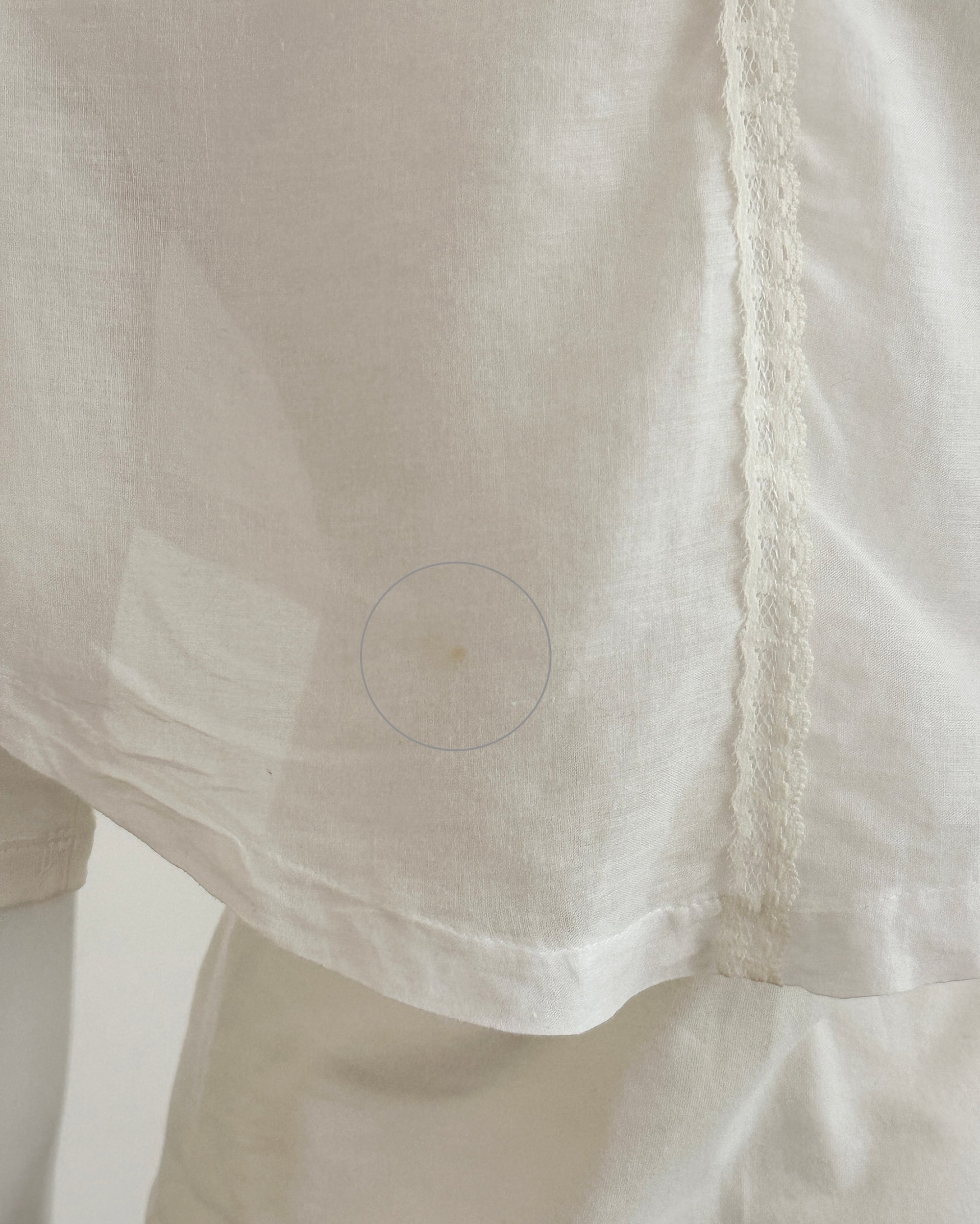 JC DE CASTELBAJAC White Cape Overlay Tee M