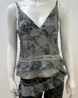 DIRK BIKKEMBERGS FW2002 Detachable Ruffles Camisole M/L