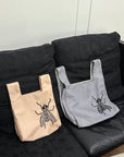 JEAN COLONNA Grey Fly Tote Bag