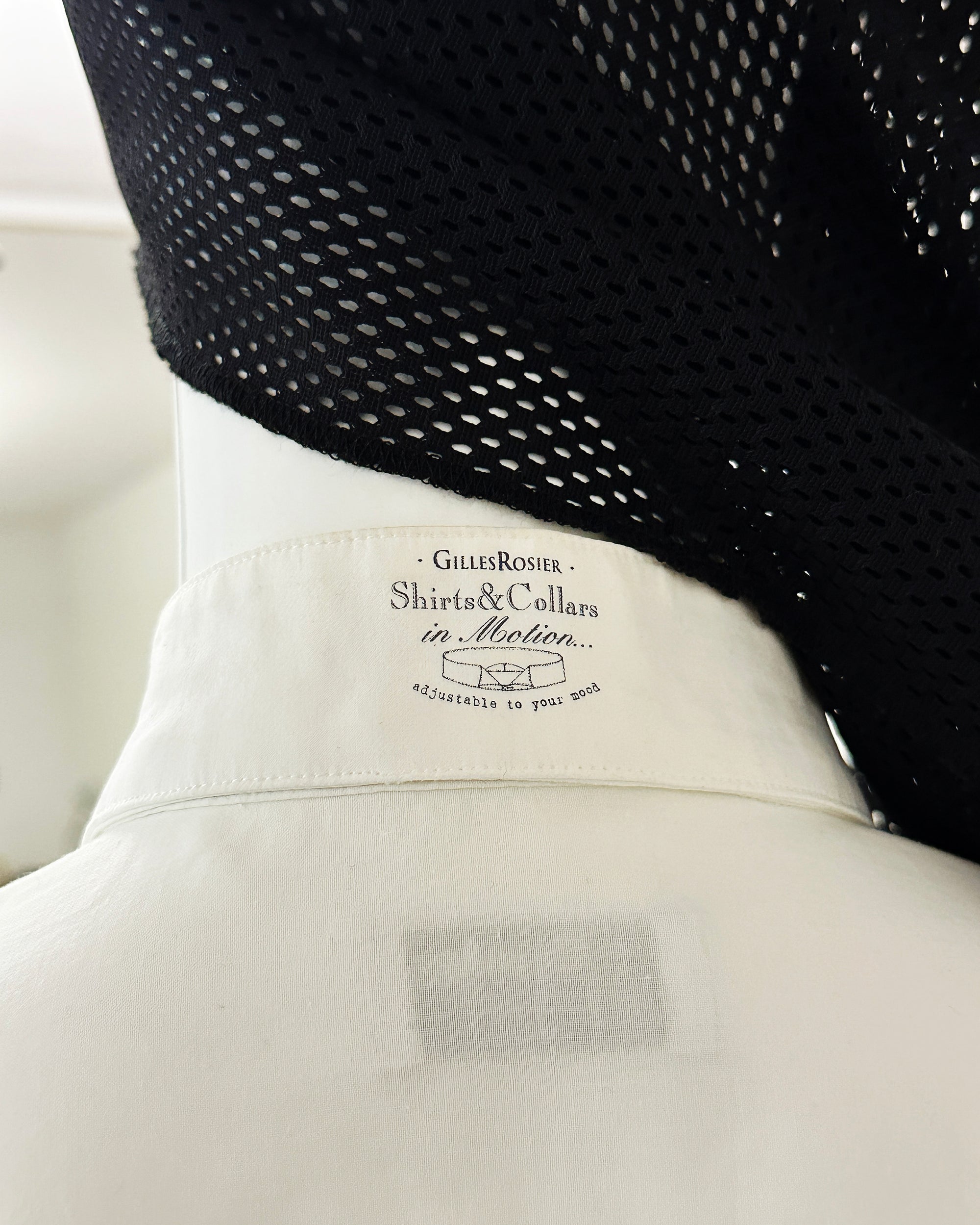 GILLES ROSIER SS2003 Cotton Shirt with Detachable Collar