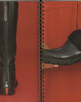 PRADA Sport FW 1998 Black Leather Velcro Shoes 38