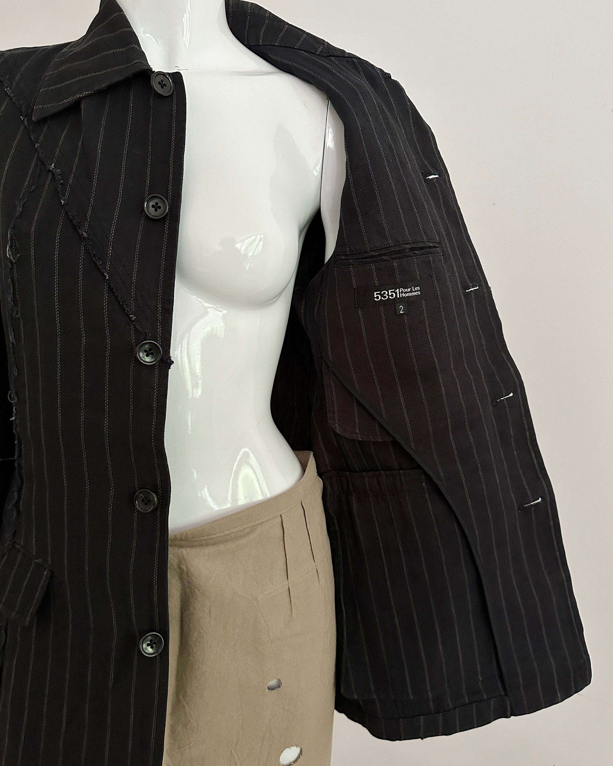 5351 POUR LES HOMMES Navy Jacket S – Archive Club