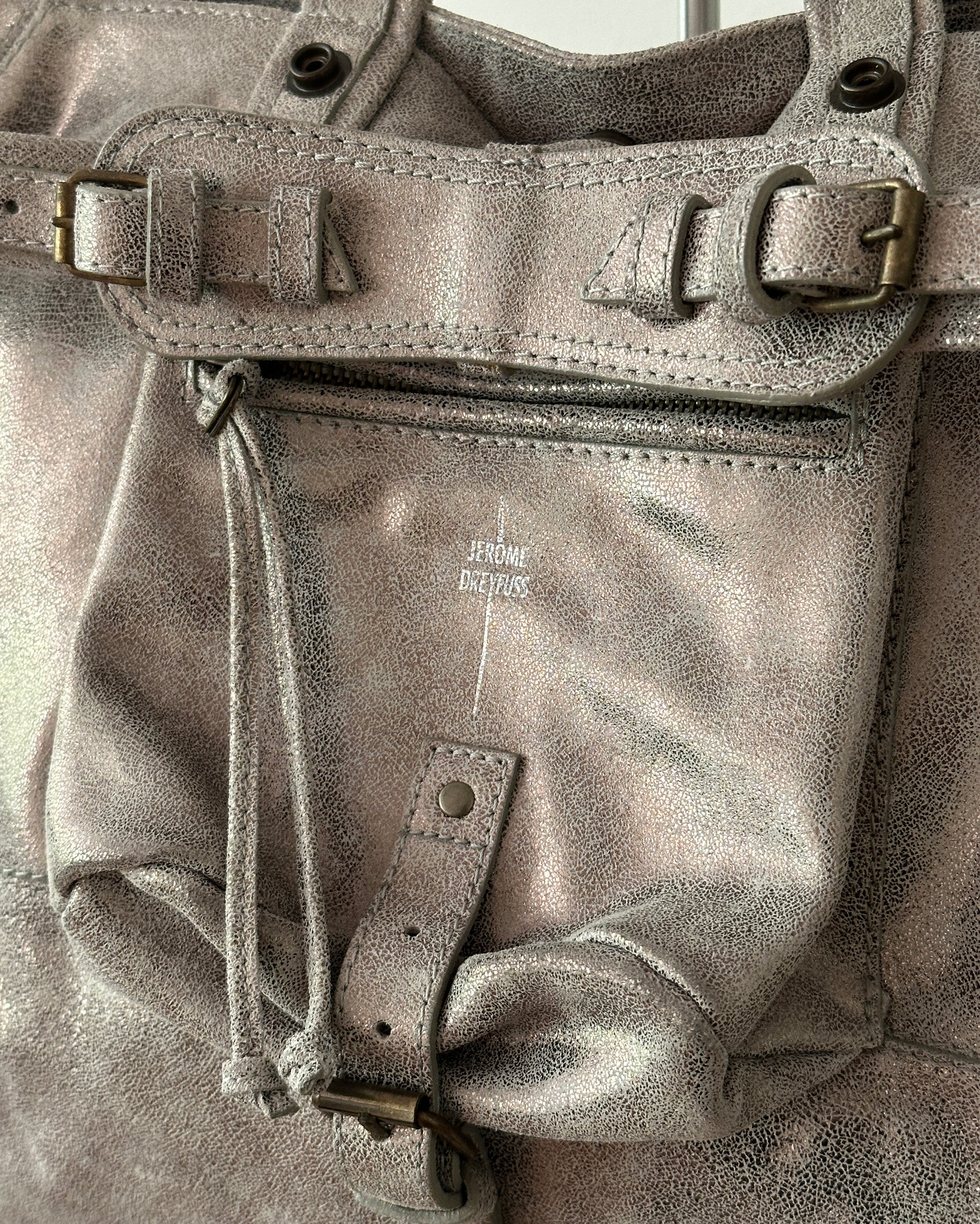 JEROME DREYFUSS Billy M Bag in Distressed Leather