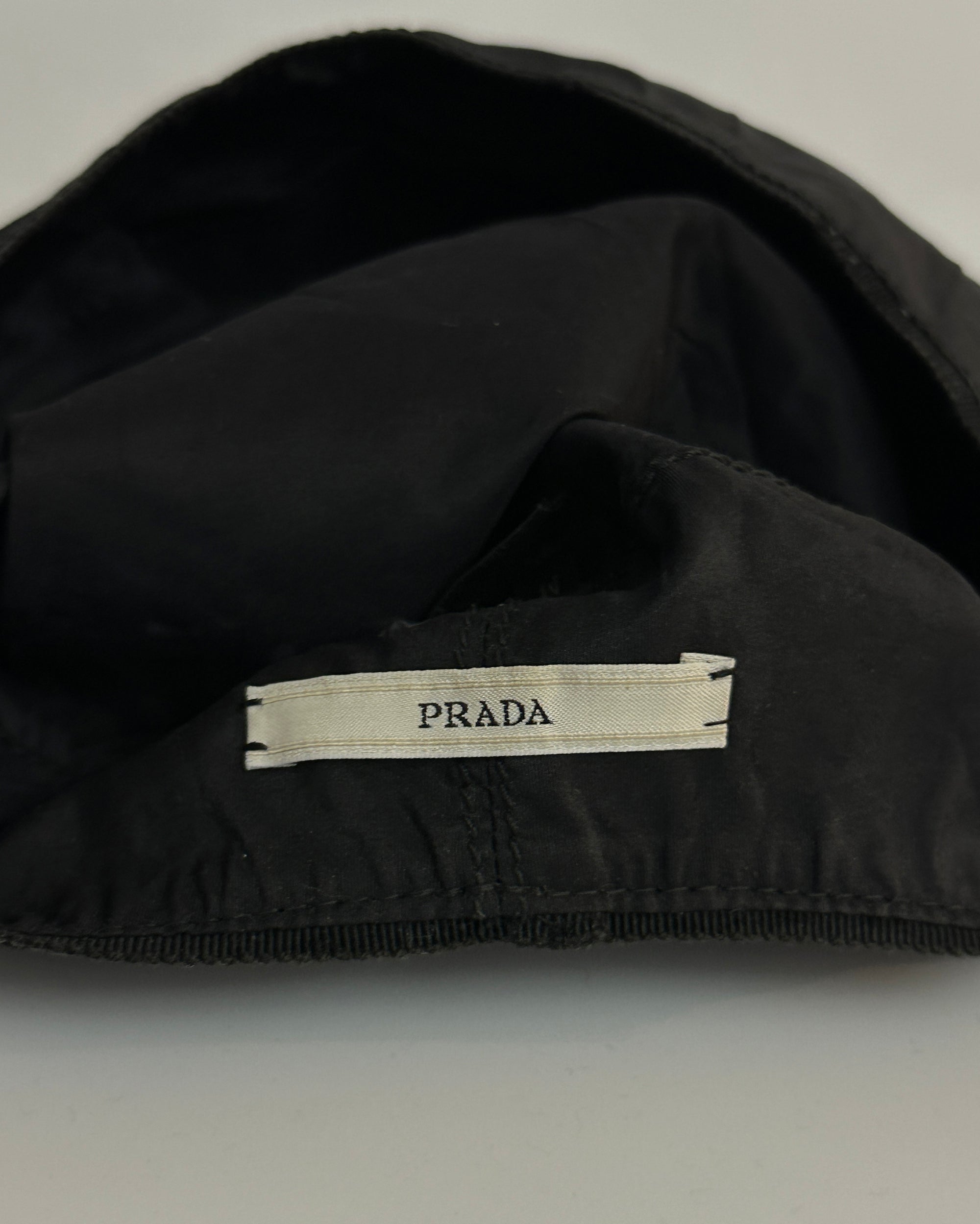 PRADA Black Silk Beret