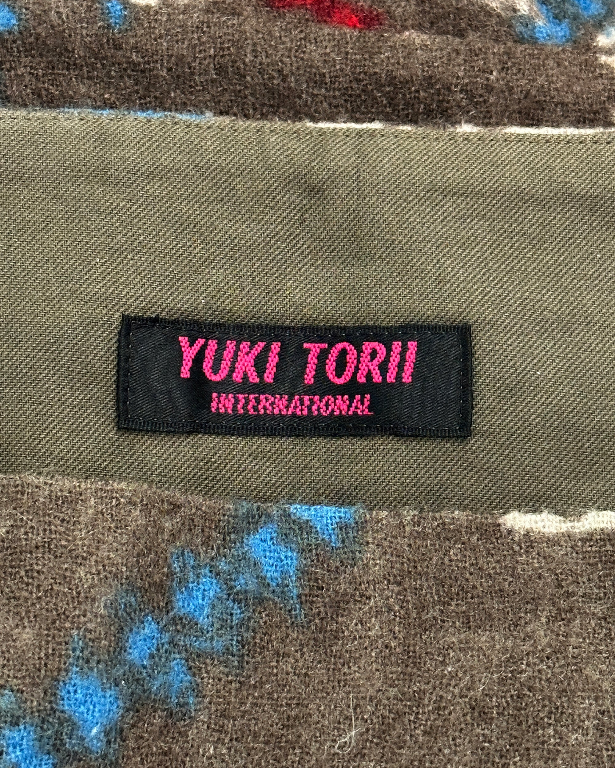 YUKI TORII INTERNATIONAL Plaid Wool Skirt S/M