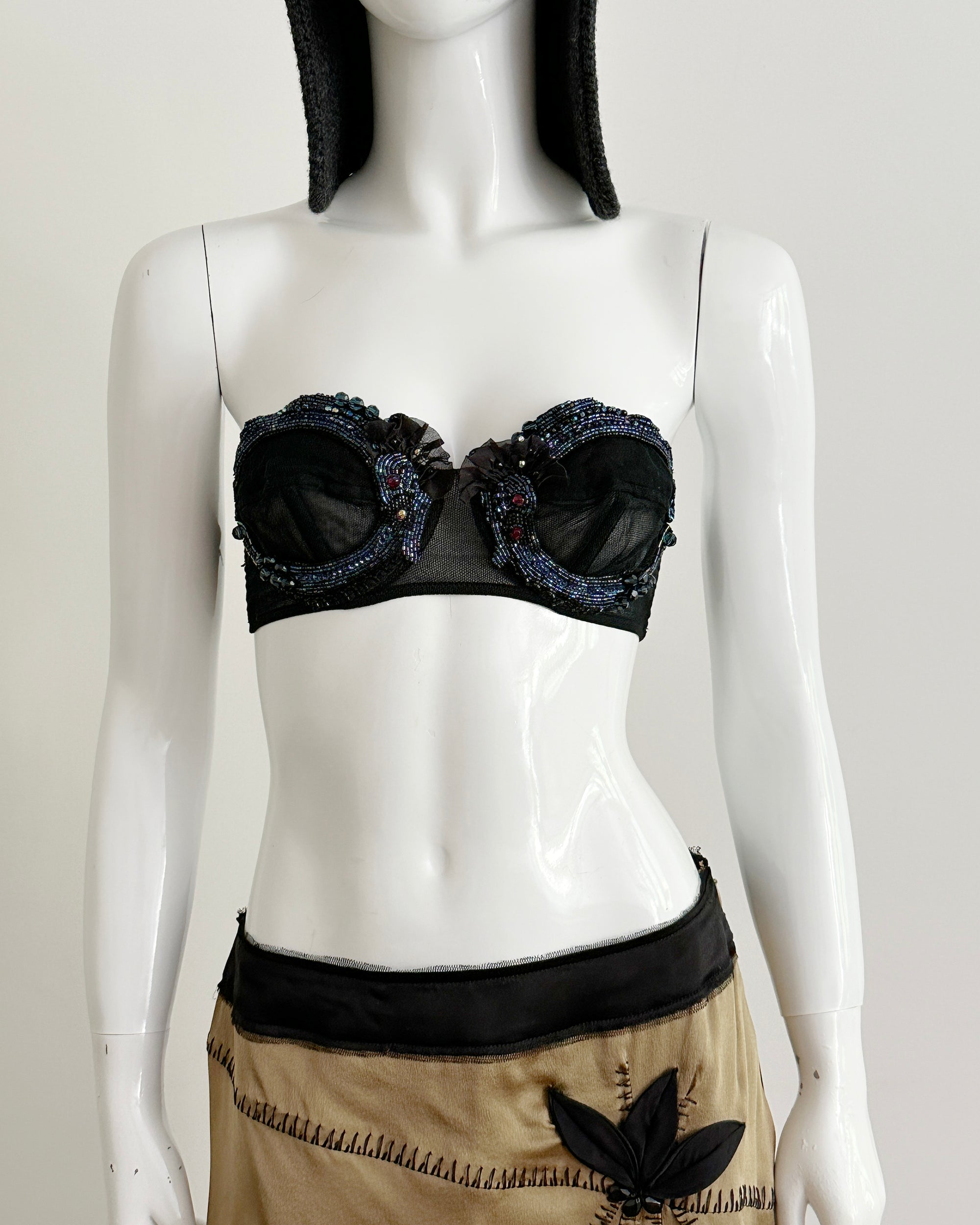 COSTUME NATIONAL Appliqué Bra S