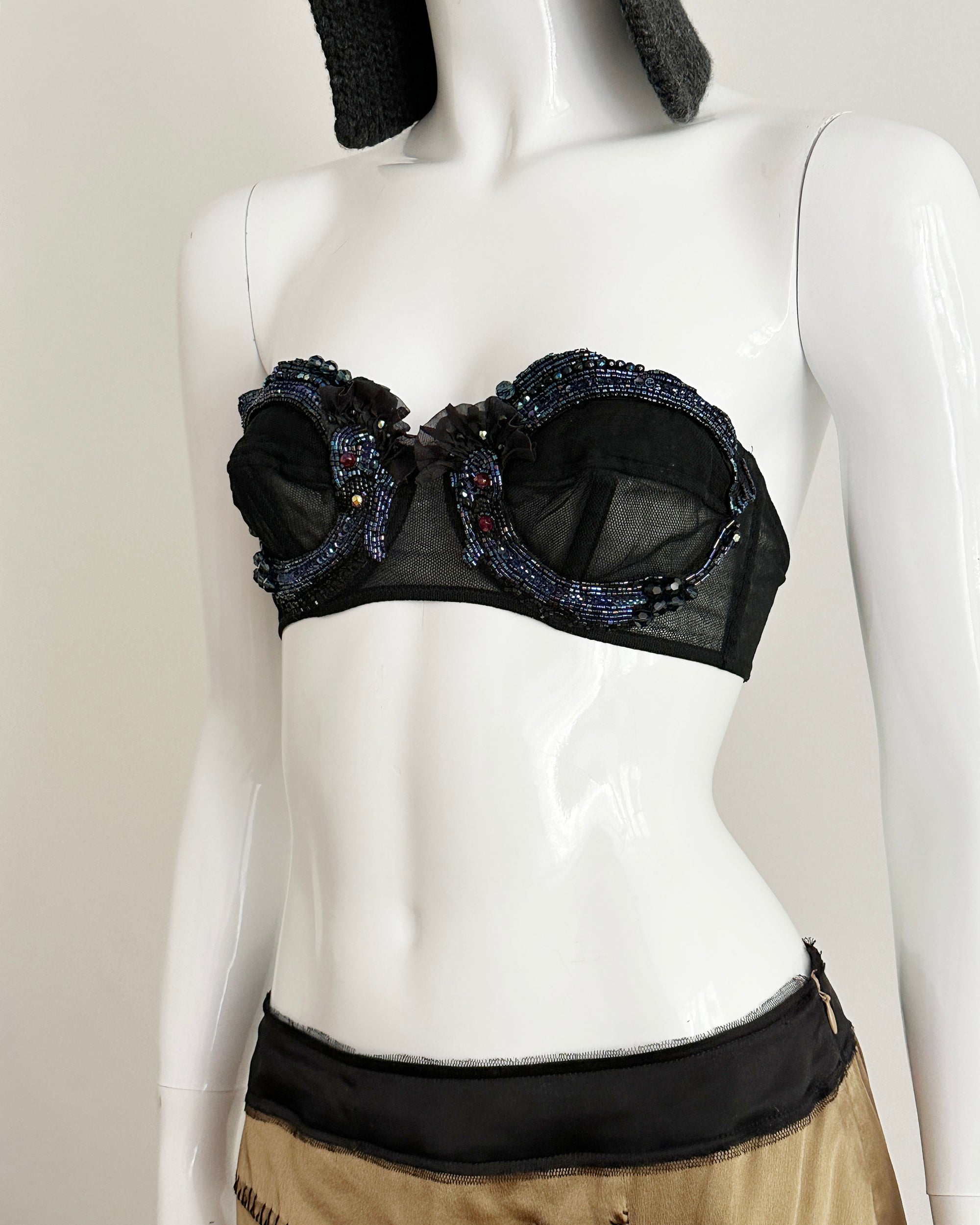 COSTUME NATIONAL Appliqué Bra S