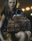 PRADA FW2006 Vitello Daino Antik Leather Tote Bag