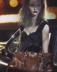PRADA FW2006 Vitello Daino Antik Leather Tote Bag
