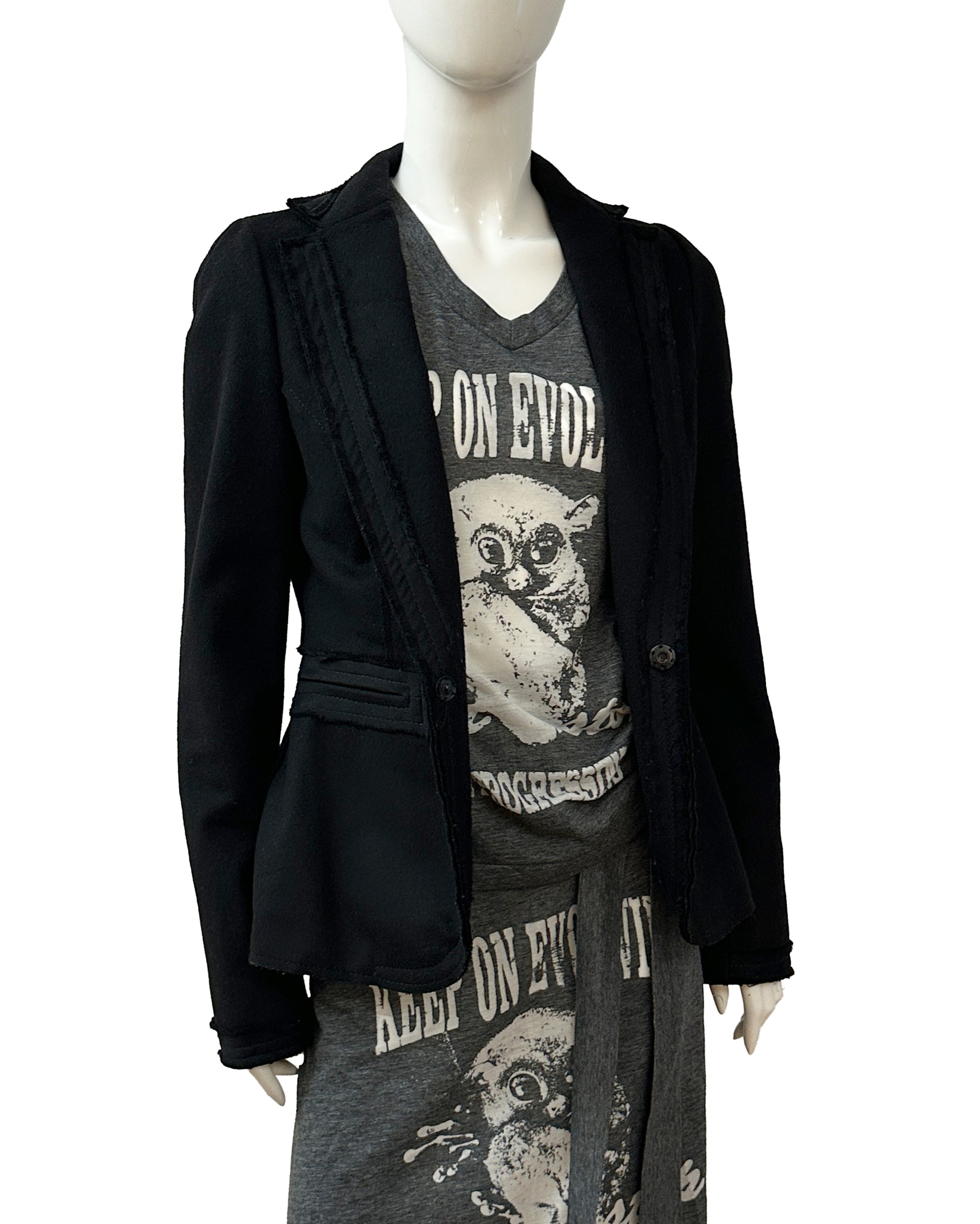 ALESSANDRO DELL&#39;ACQUA Black Jacket S/M