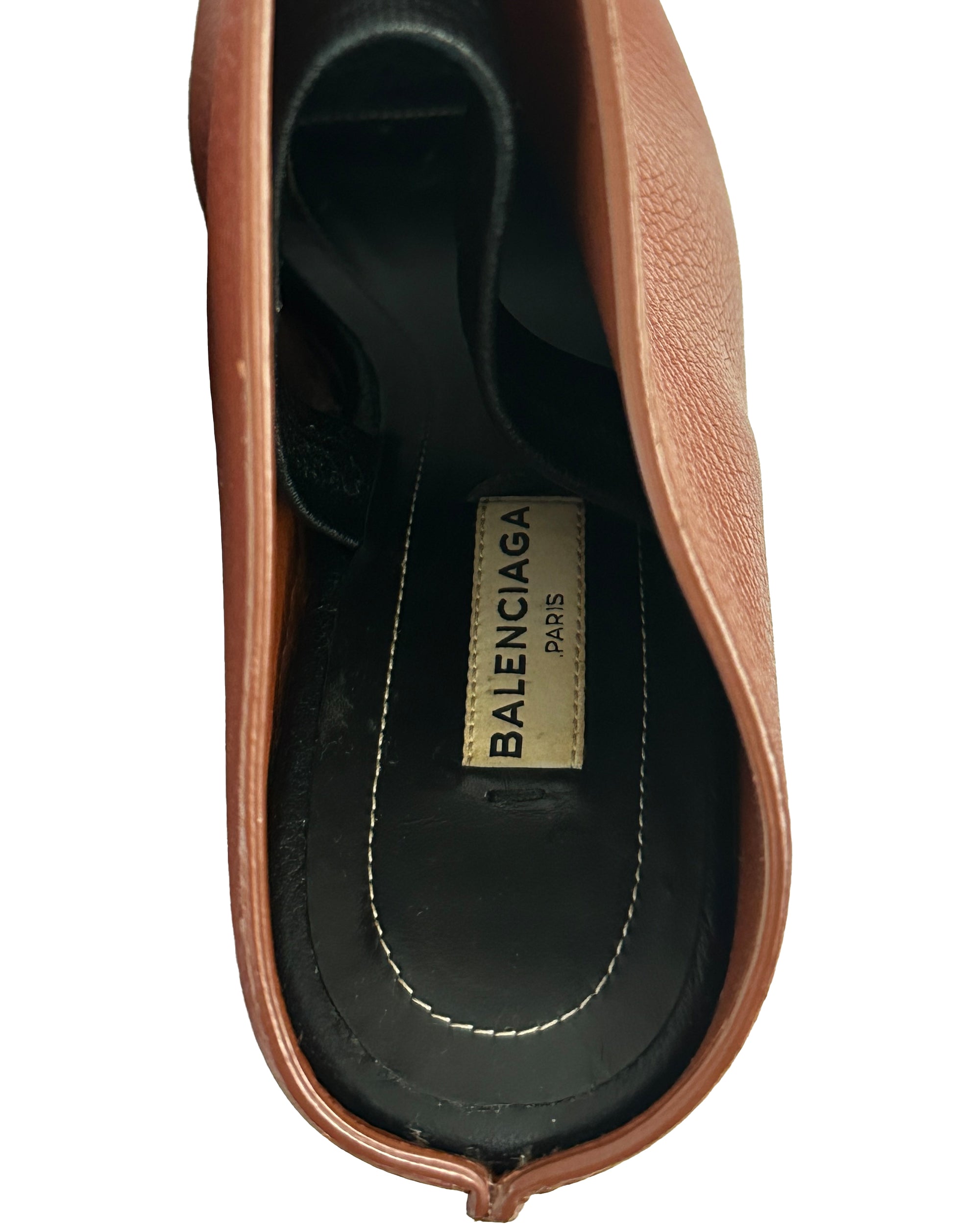 BALENCIAGA Open Toe Slingback Heels 37