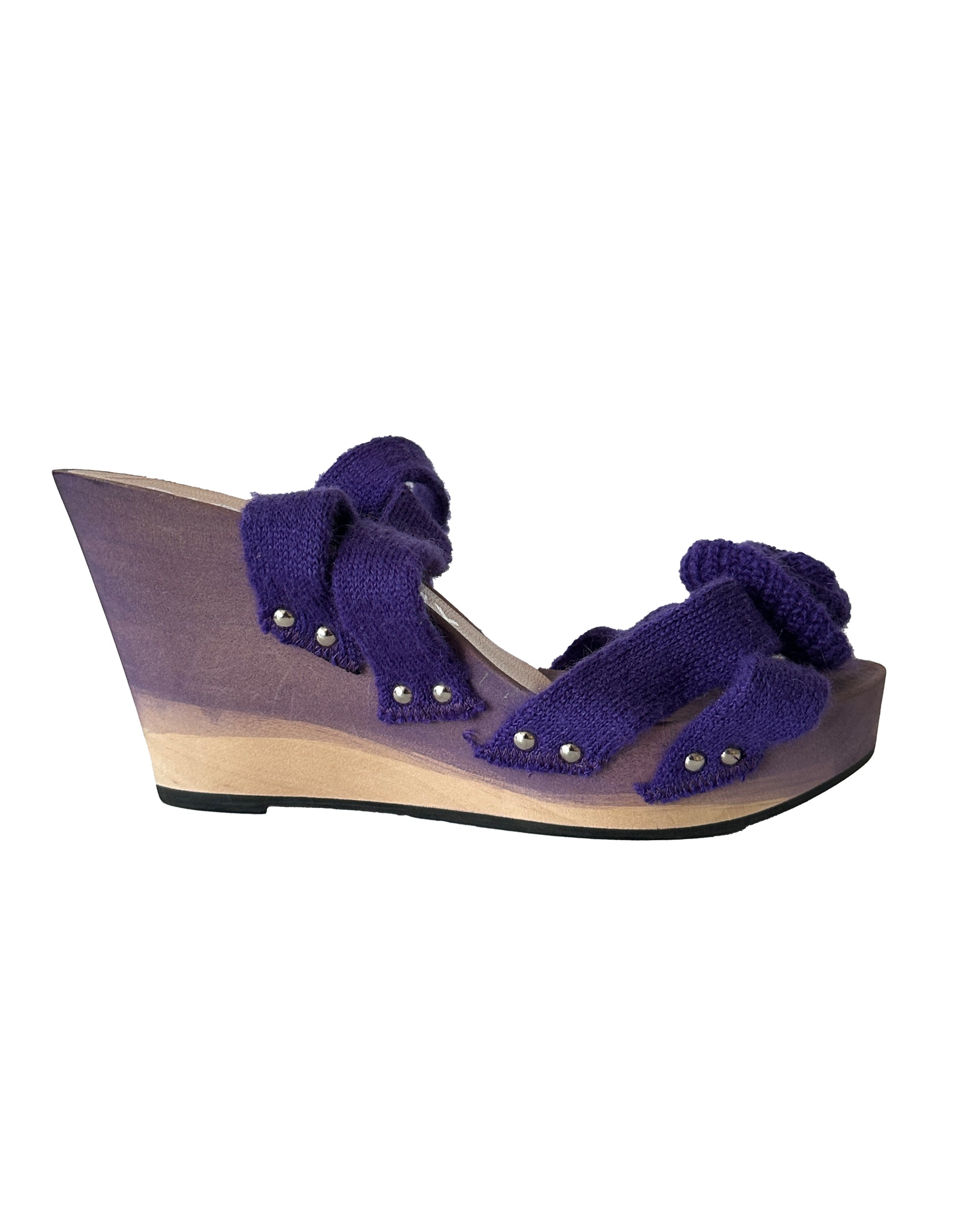 BIOGRAPHY by ENGELS-STRIJBOL Knit Wedge Sandals 39