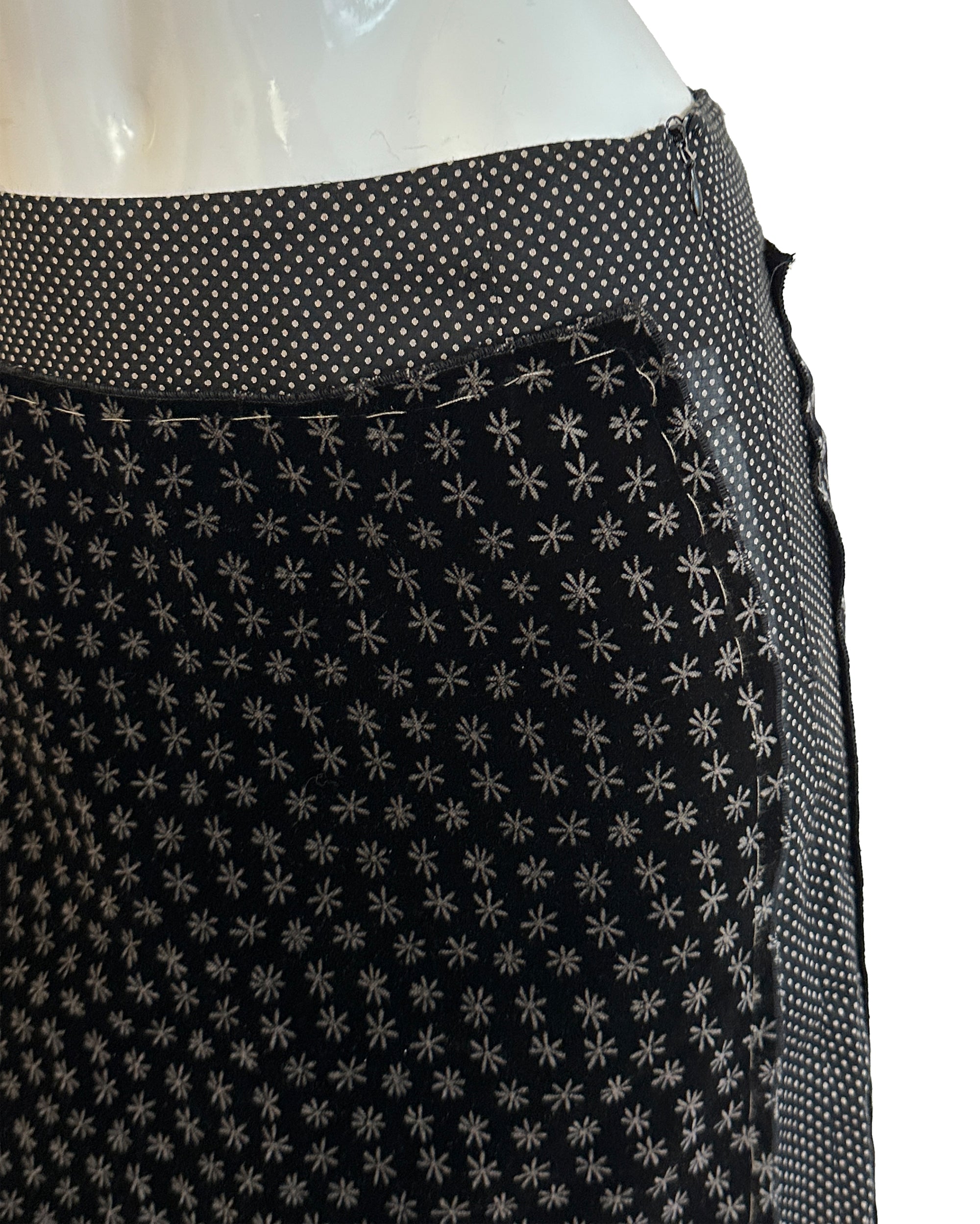 Black Velour Two-Piece Suit