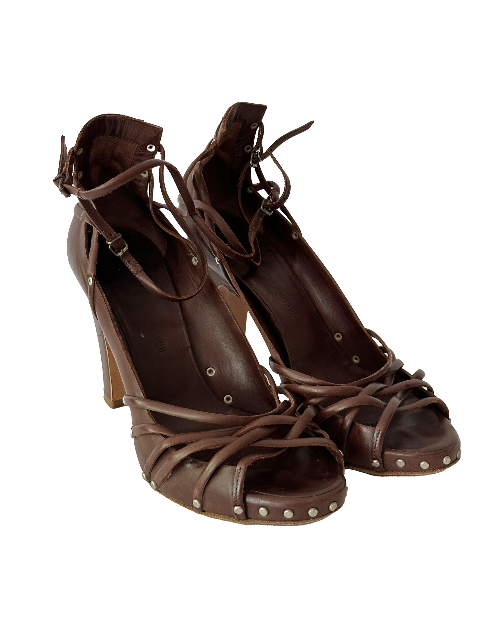 VÉRONIQUE BRANQUINHO Brown Sandals 38