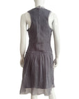 LIVIANA CONTI Doble-Layer Silk Dress M