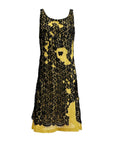 ANNA HEYLEN Black Deconstructed Lace Dress M