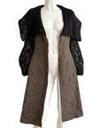 Wool & Mohair Sculptural Coat S