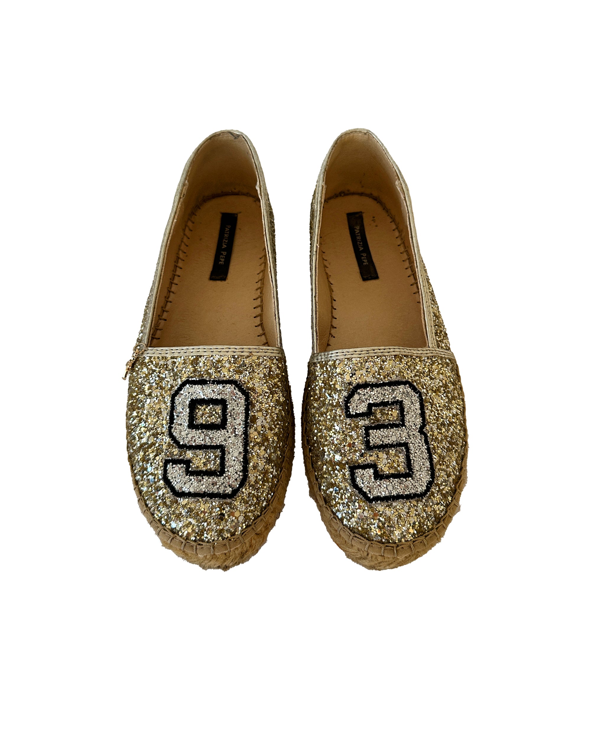 Glitter Varsity Espadrilles 37