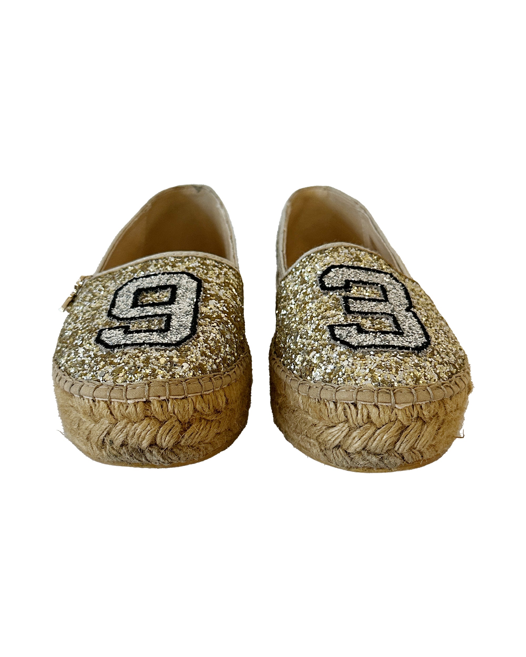 Glitter Varsity Espadrilles 37