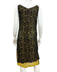 ANNA HEYLEN Black Deconstructed Lace Dress M