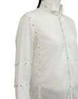 GILLES ROSIER SS2003 Cotton Shirt with Detachable Collar