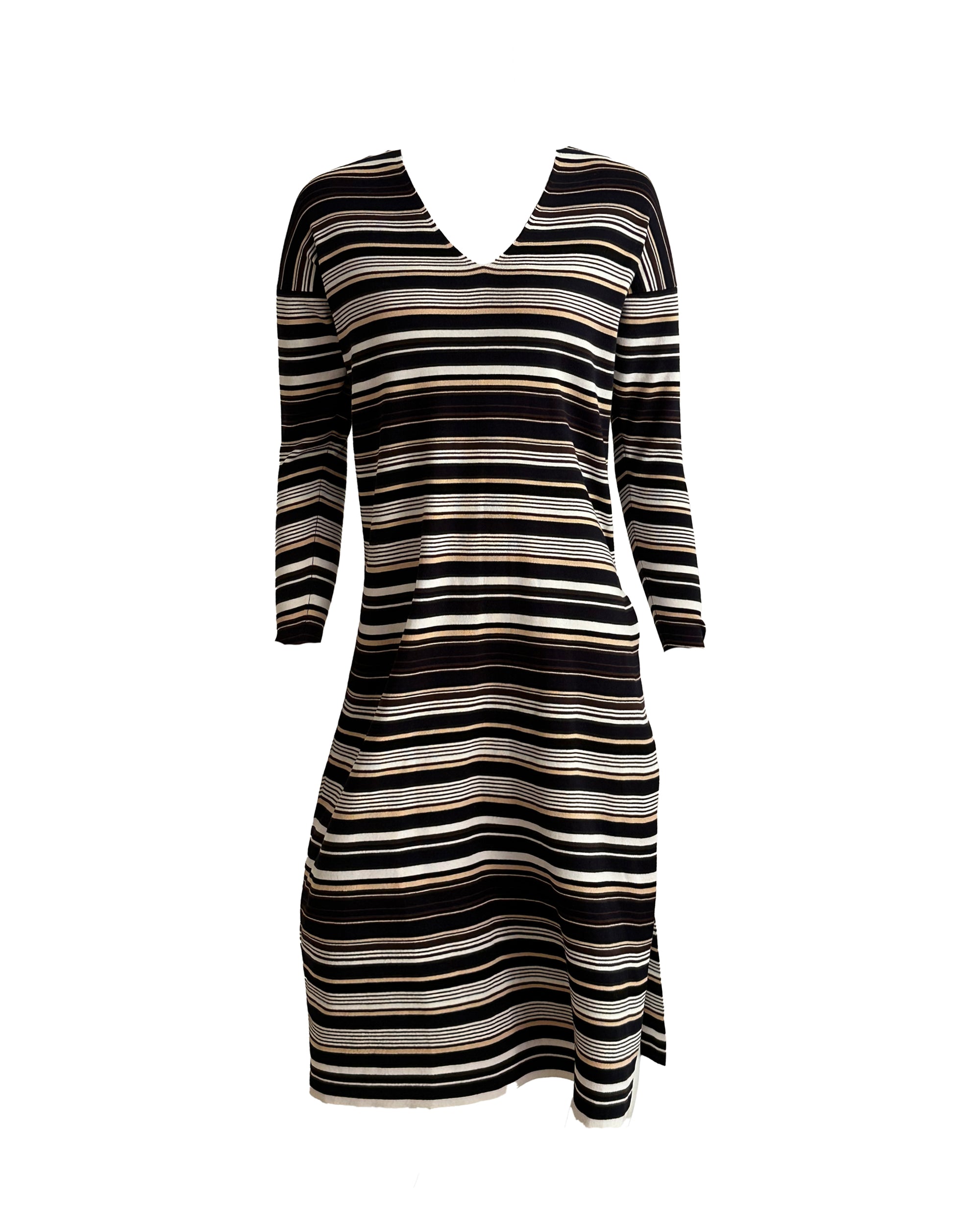 ABAHOUSE DEVINETTE Striped Dress S