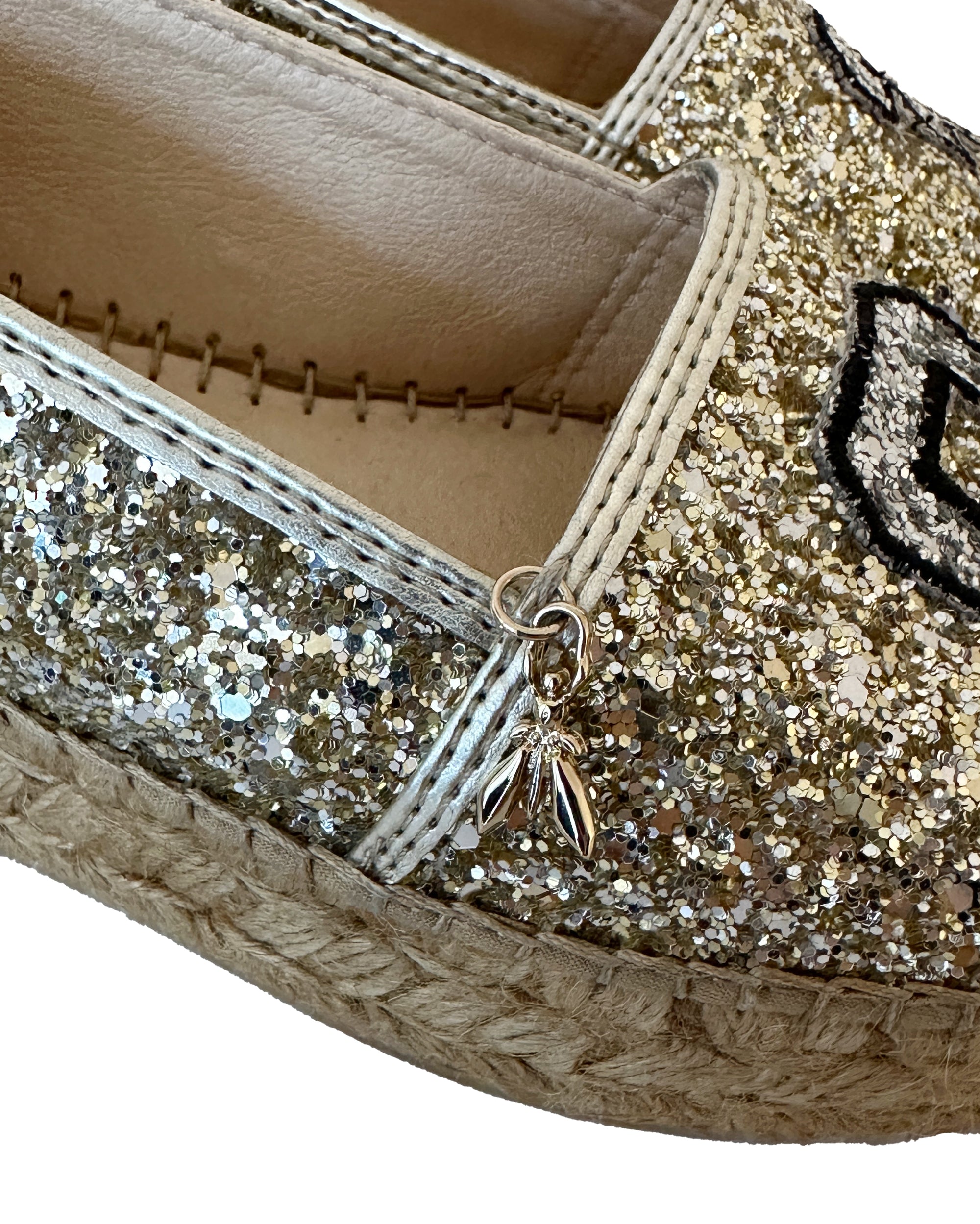 Glitter Varsity Espadrilles 37