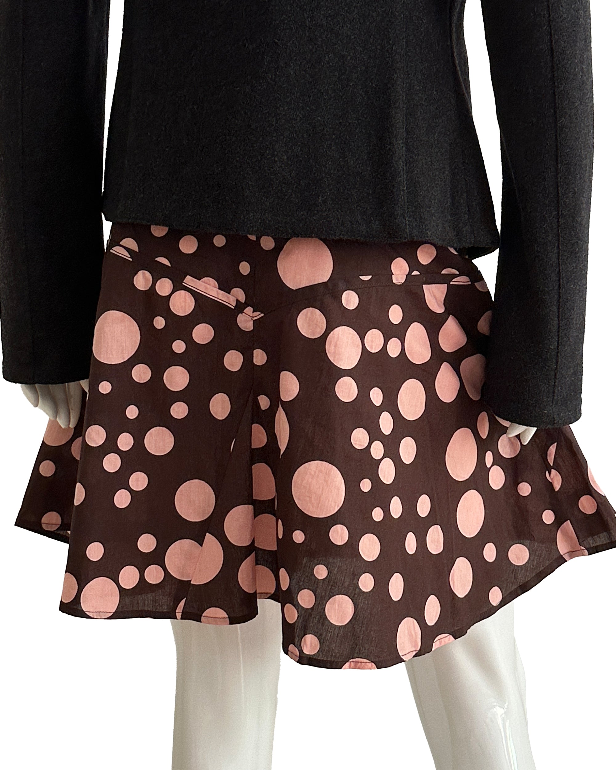 Voluminous Polka Dot Cotton Skirt